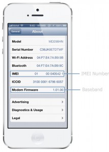 Check iPhone IMEI number